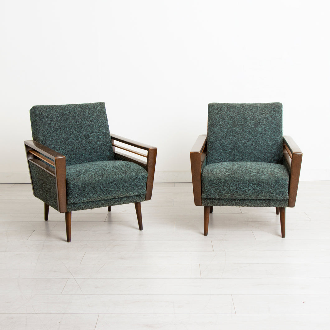 Mid century French armchairs