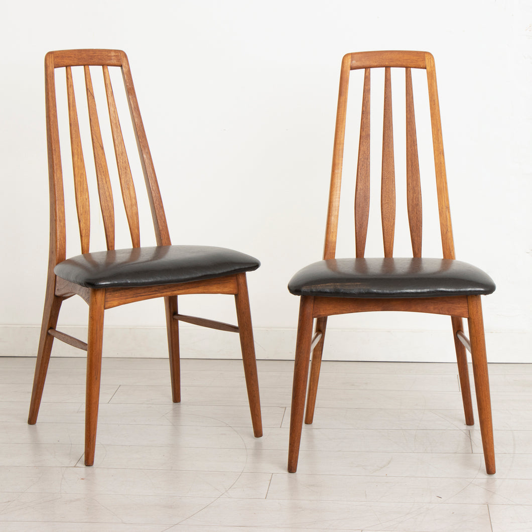 Set of 8 Danish 'Eva' Dining Chairs by Niels Koefoed c.1960